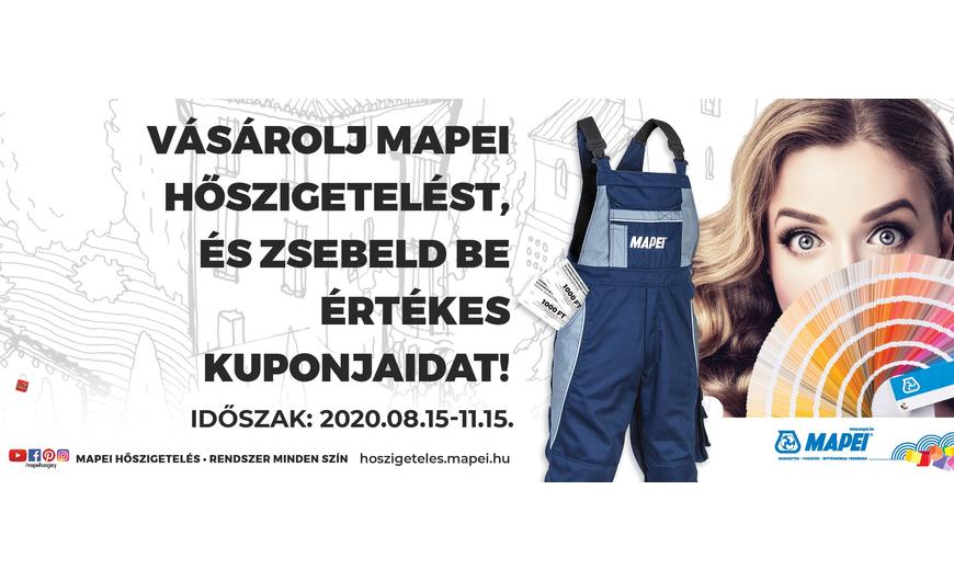 Vásárolj Mapei hőszigetelés és zsebeld be értékes kuponjaidat!